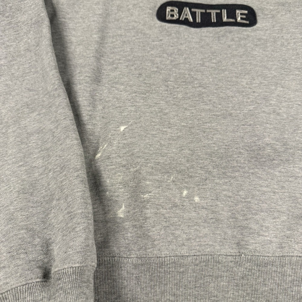 Vintage Nike Crewneck Sweatshirt Medium Gray Battle Kobe Bryant XXIV‎ Distress - Picture 9 of 13